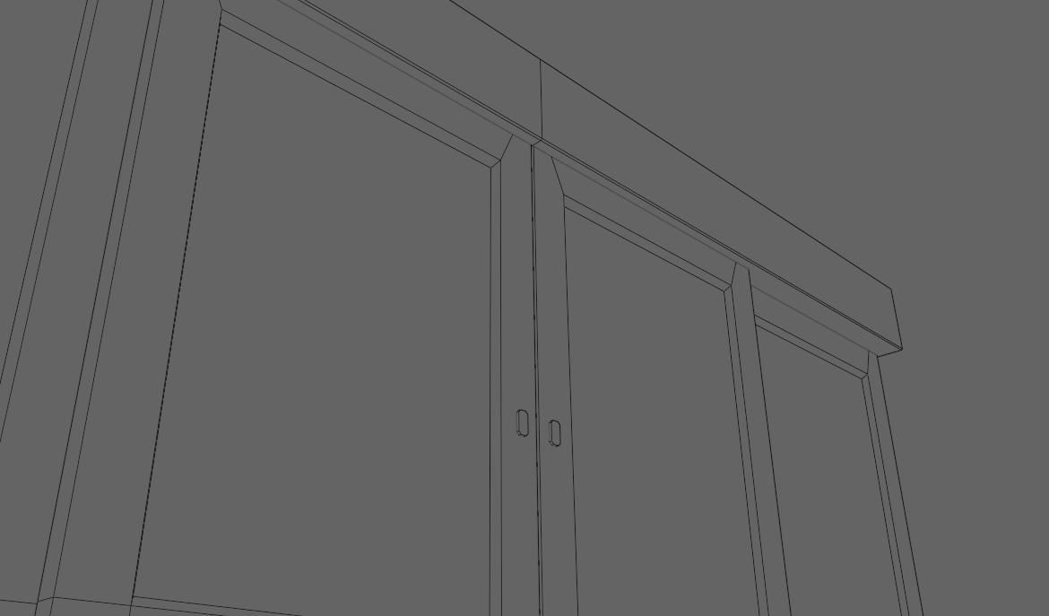 Automatic Door - Shop - Porta Automatica Low-poly 3D model_20