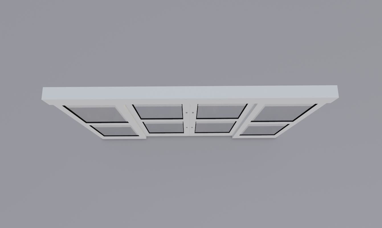 Automatic Door - Shop - Porta Automatica Low-poly 3D model_8