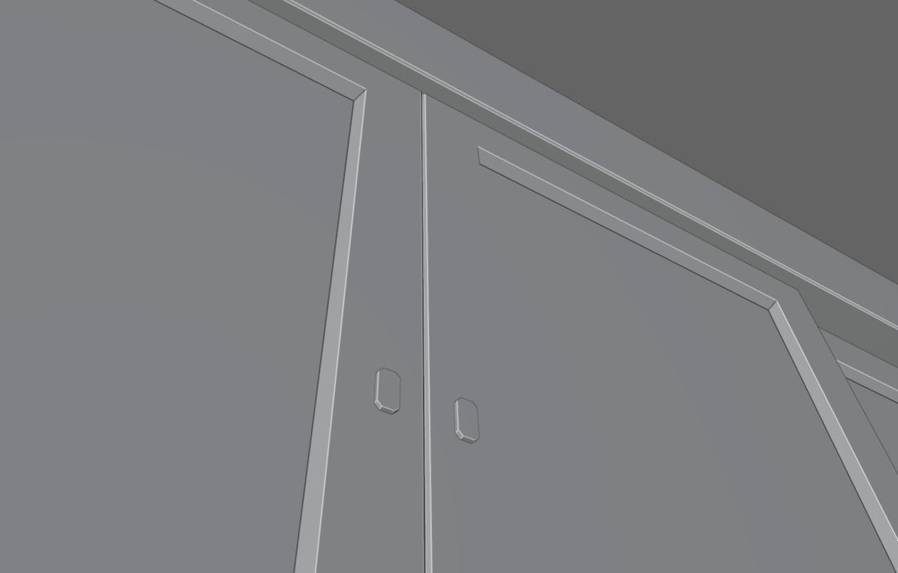 Automatic Door - Shop - Porta Automatica Low-poly 3D model_18