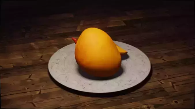 Mango Fruit 3D Model Low-poly 3D model