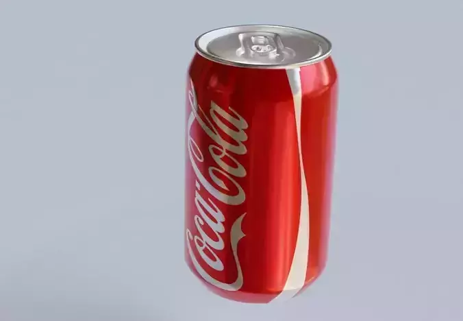 Coca Cola Cane Low-poly 3D model