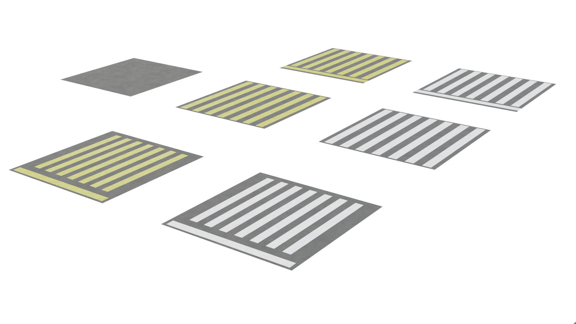 3D model Simple Modular Street and Roads VR / AR / low-poly | CGTrader