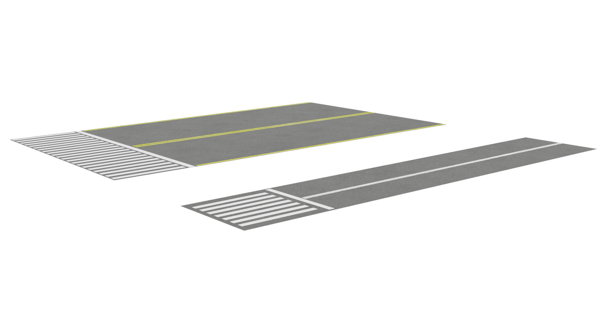 3D model Simple Modular Street and Roads VR / AR / low-poly | CGTrader
