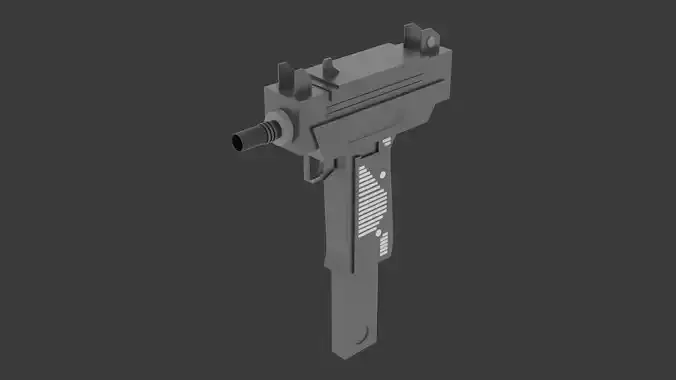 UZI Low-poly 3D model