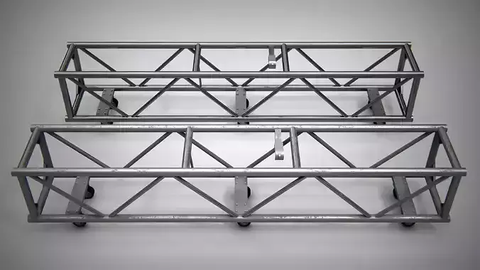Truss Single Bar 20x20 inch PBR Low-poly 3D model