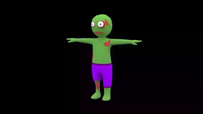 Zombie HyperCasual 3D model