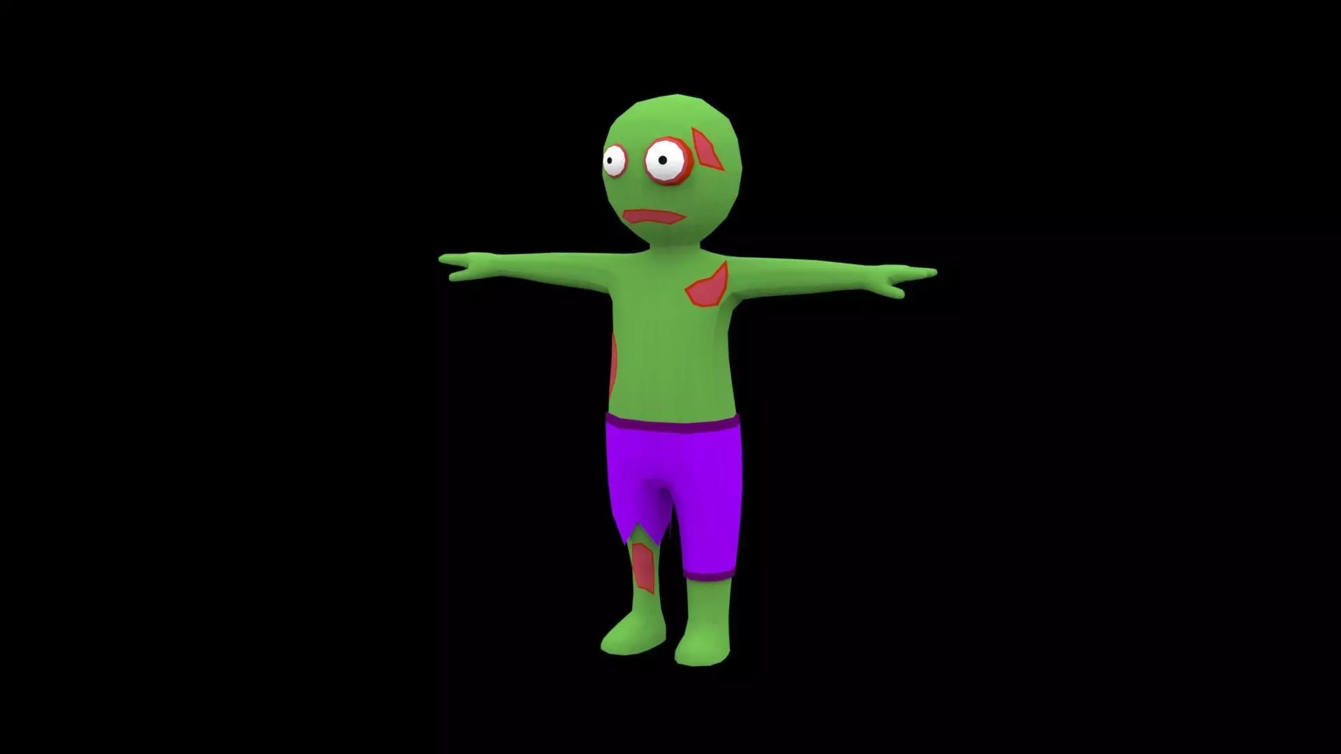 Zombie HyperCasual 3D model 3D model
