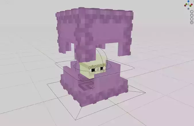 Minecraft Shulker Low-poly 3D model