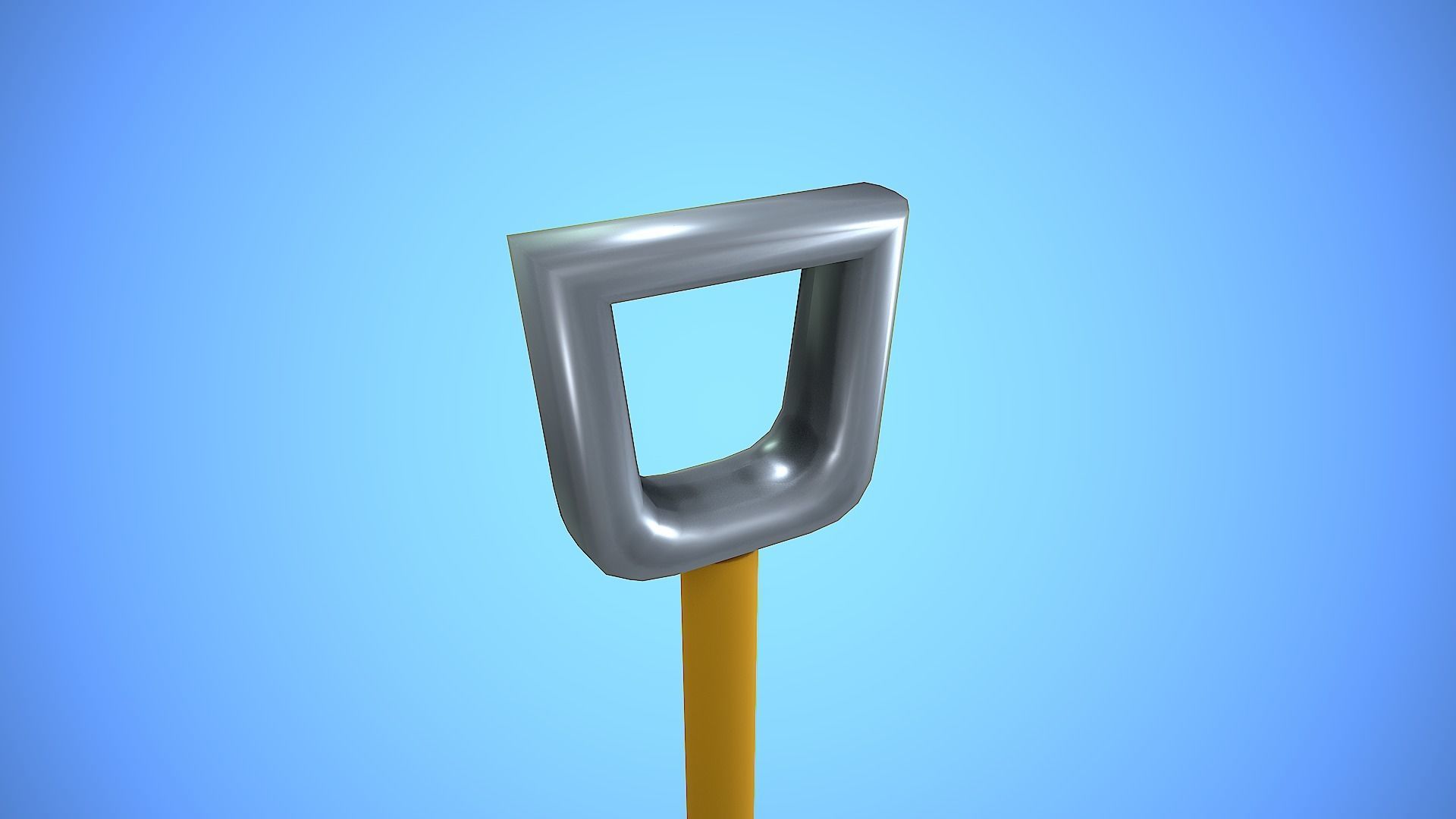 RAKE CARTOON STYLIZED Low-poly 3D model_11