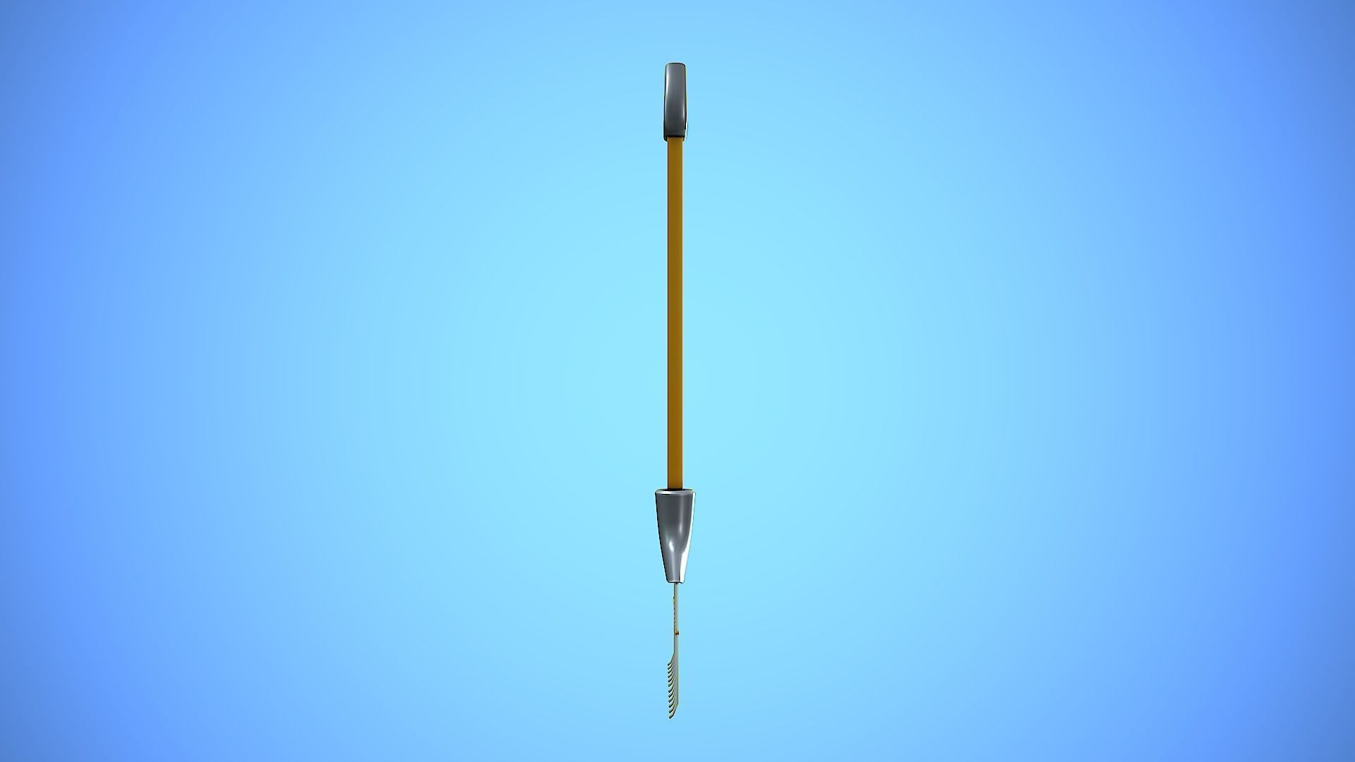 RAKE CARTOON STYLIZED Low-poly 3D model_6