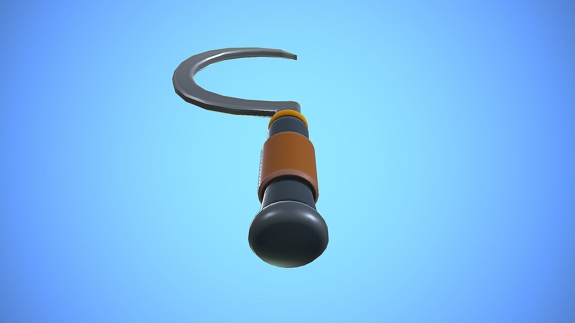 SICKLE CARTOON STYLIZED Low-poly 3D model_9