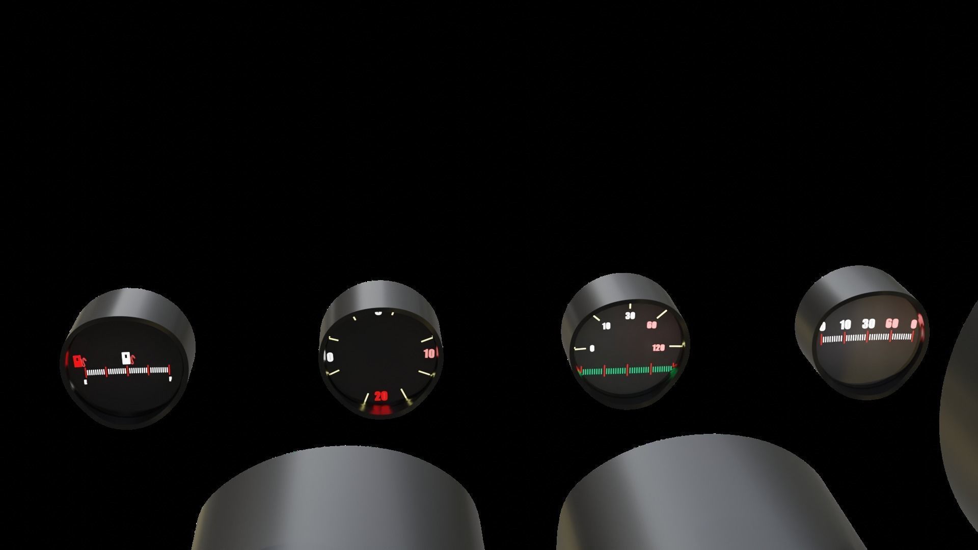 Painels Items for Vehicles Low-poly 3D model_40