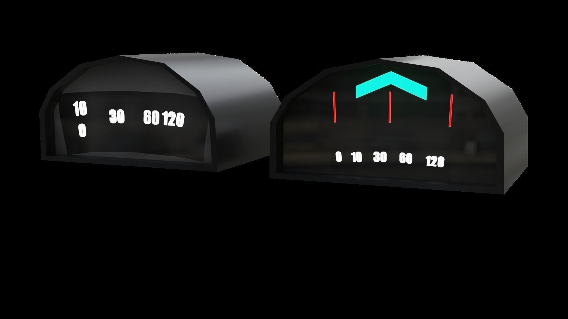 Painels Items for Vehicles Low-poly 3D model_36