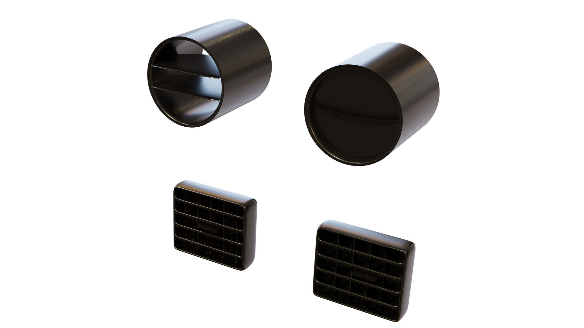 Painels Items for Vehicles Low-poly 3D model_11