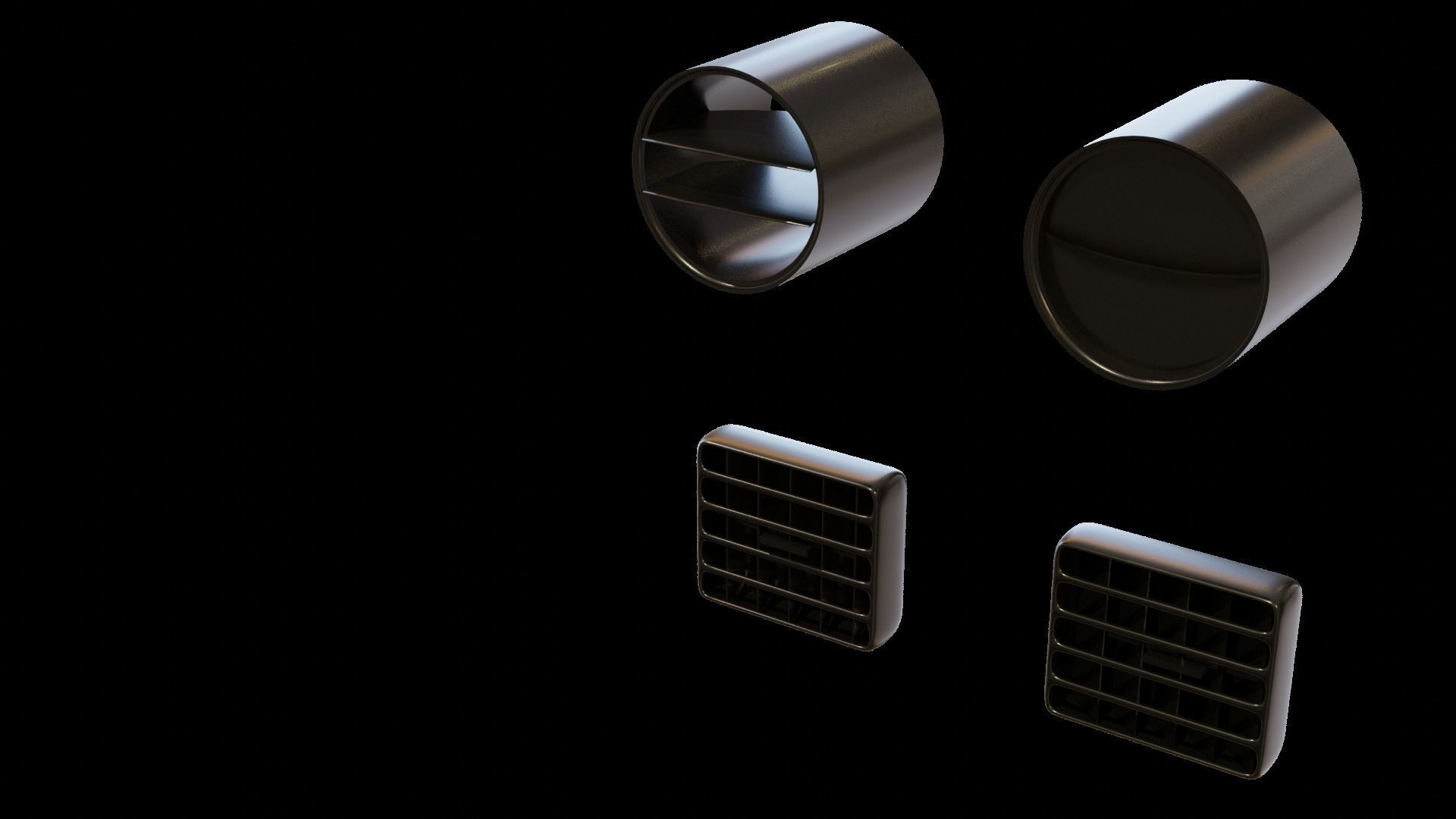 Painels Items for Vehicles Low-poly 3D model_45