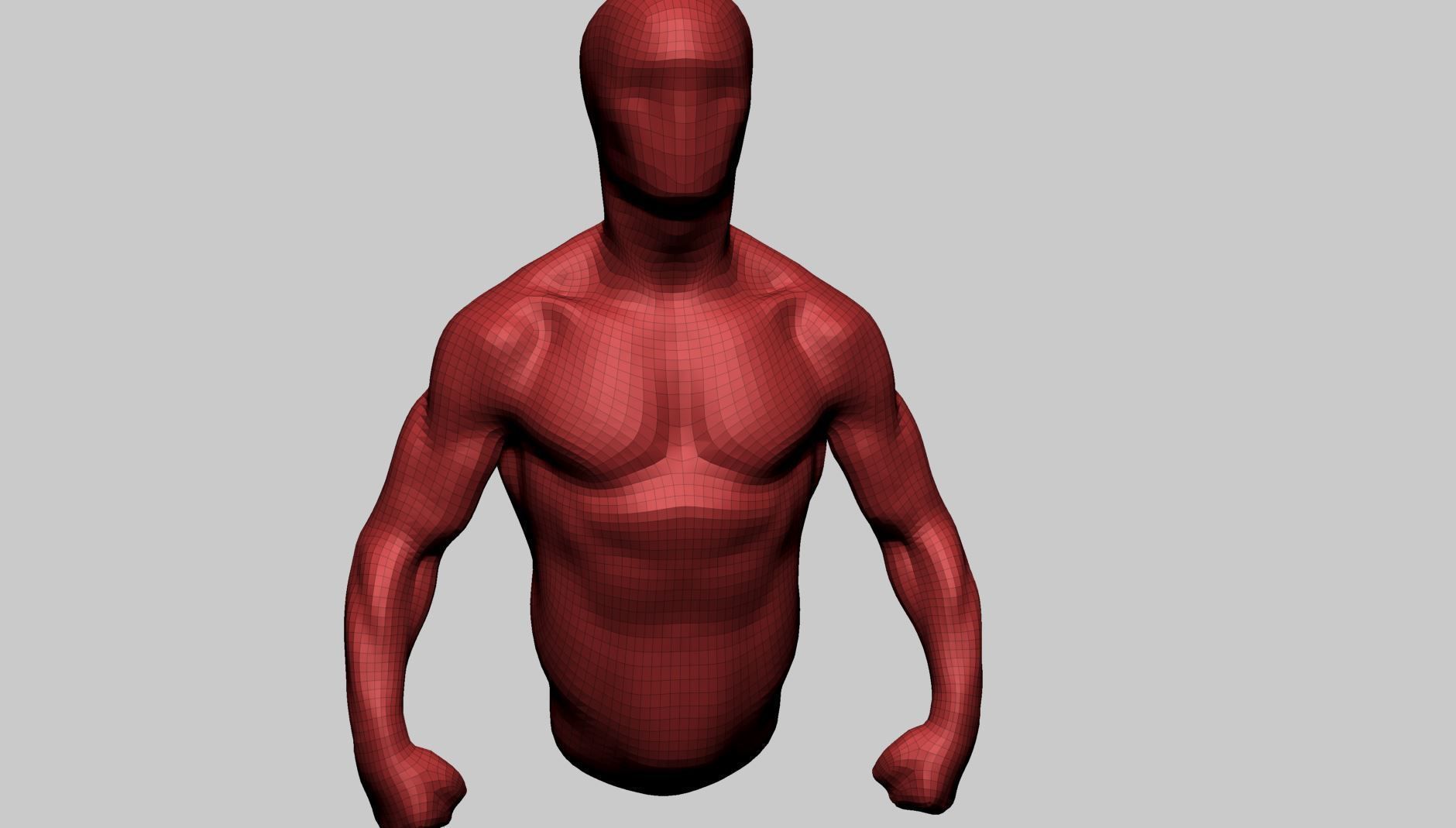 Base Male Torso B 3D model_10