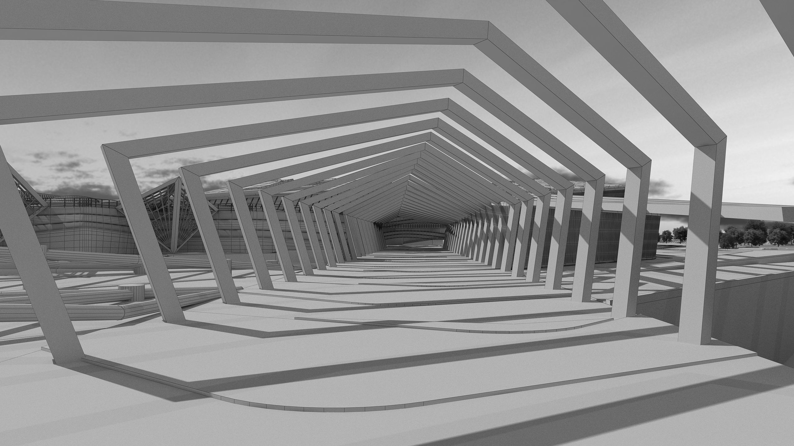 0176 - Geological Museum Architecture 3D Project - 2D Drawings 3D model_33