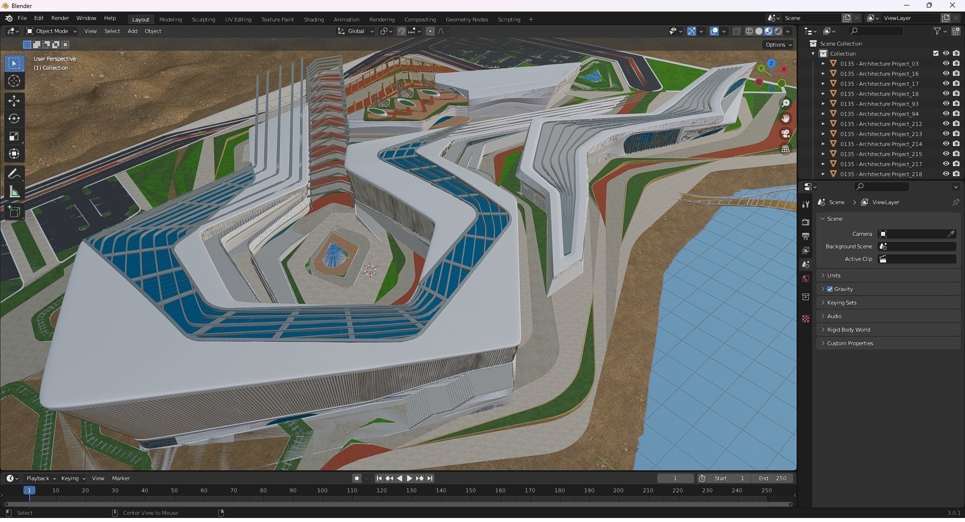 0176 - Geological Museum Architecture 3D Project - 2D Drawings 3D model_46