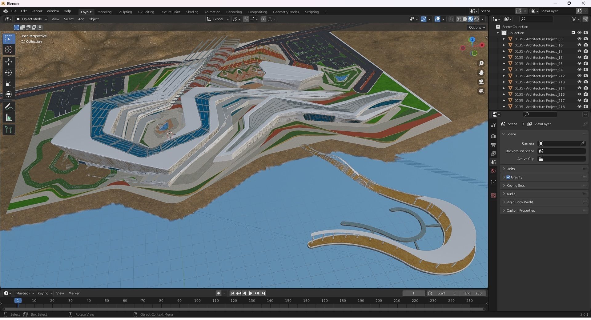 0176 - Geological Museum Architecture 3D Project - 2D Drawings 3D model_45