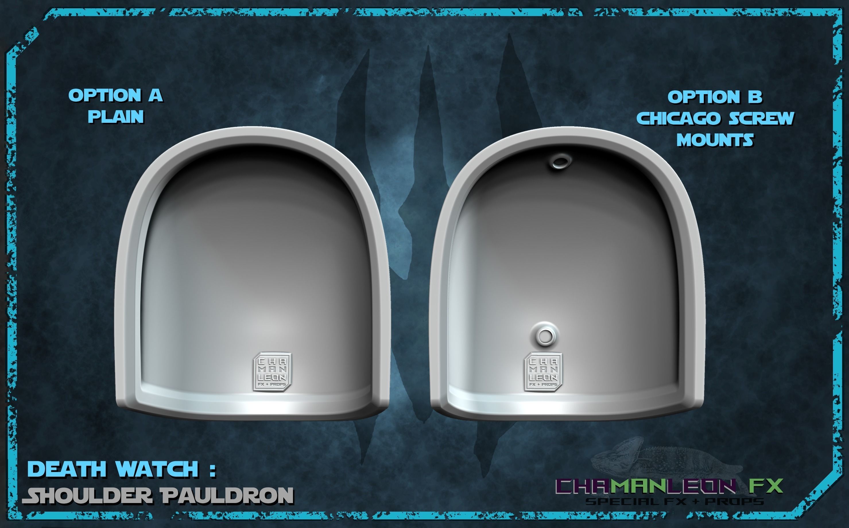 Death Watch Axe Woves Shoulder The Mandalorian Cosplay Armor 3D print model_7