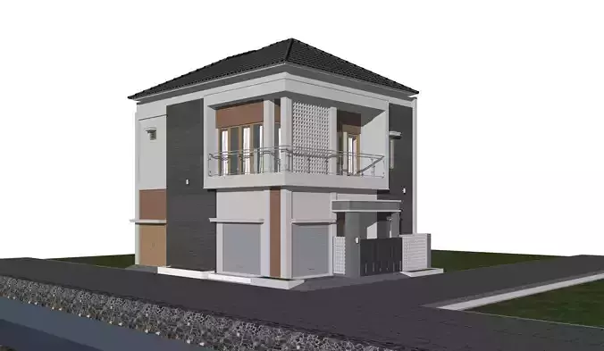 Minimalist 8m x 12m Residential House