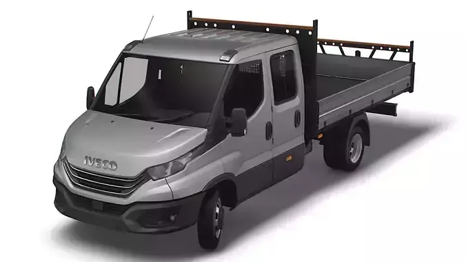 Iveco Daily Crew Cab Tipper 2023 3D model