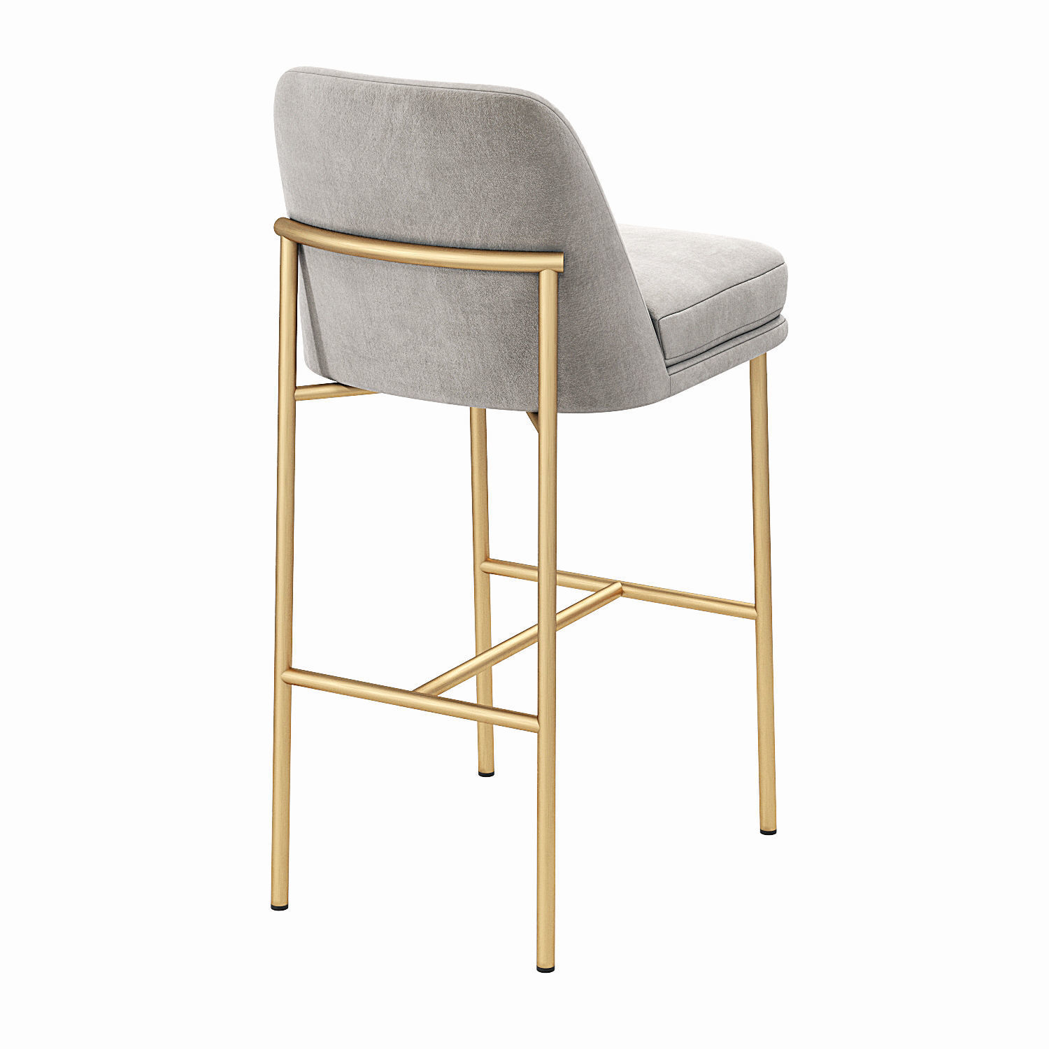 Westelm Jack Metal Frame Barstool 3D model_8