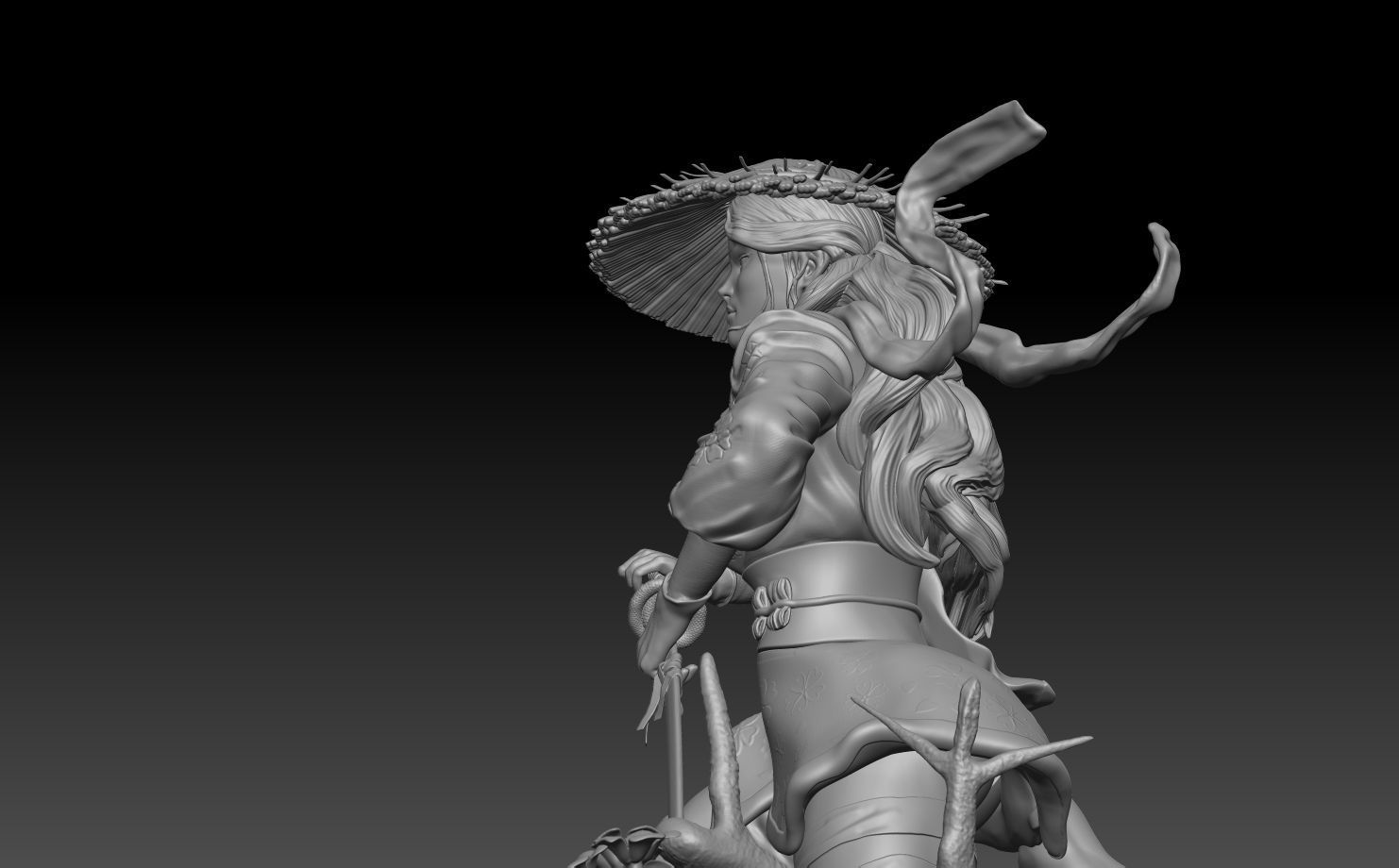 Psylocke warrior 3D print model_10