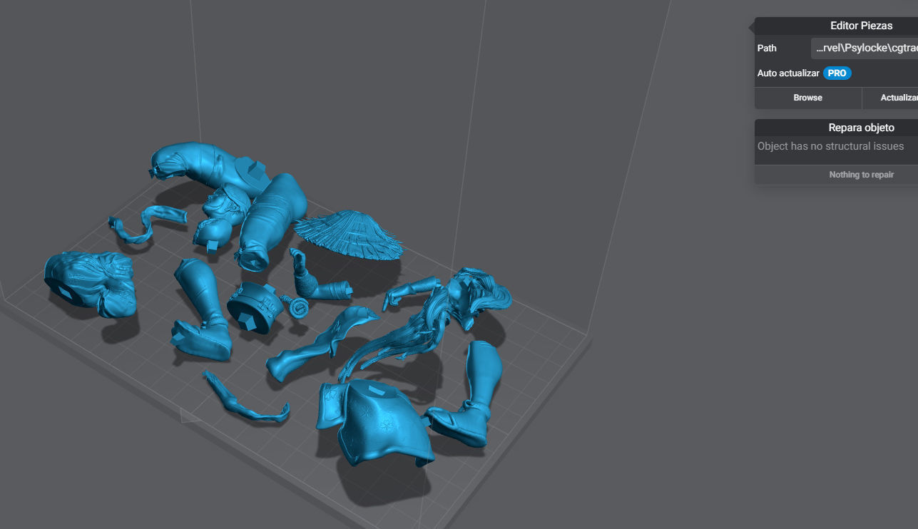 Psylocke warrior 3D print model_15