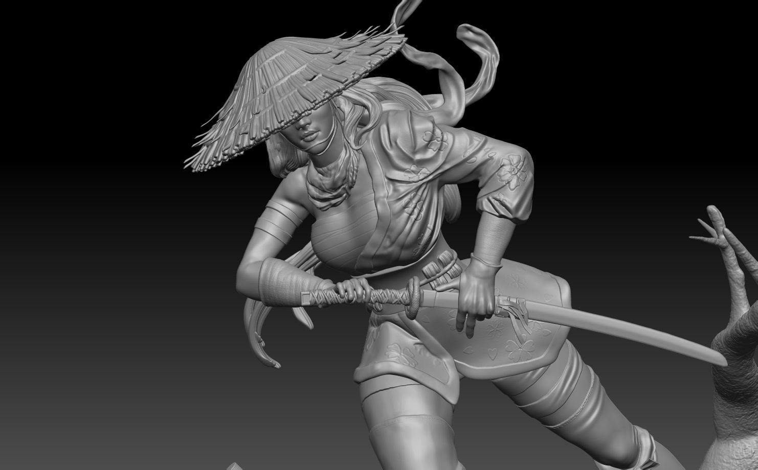 Psylocke warrior 3D print model_13