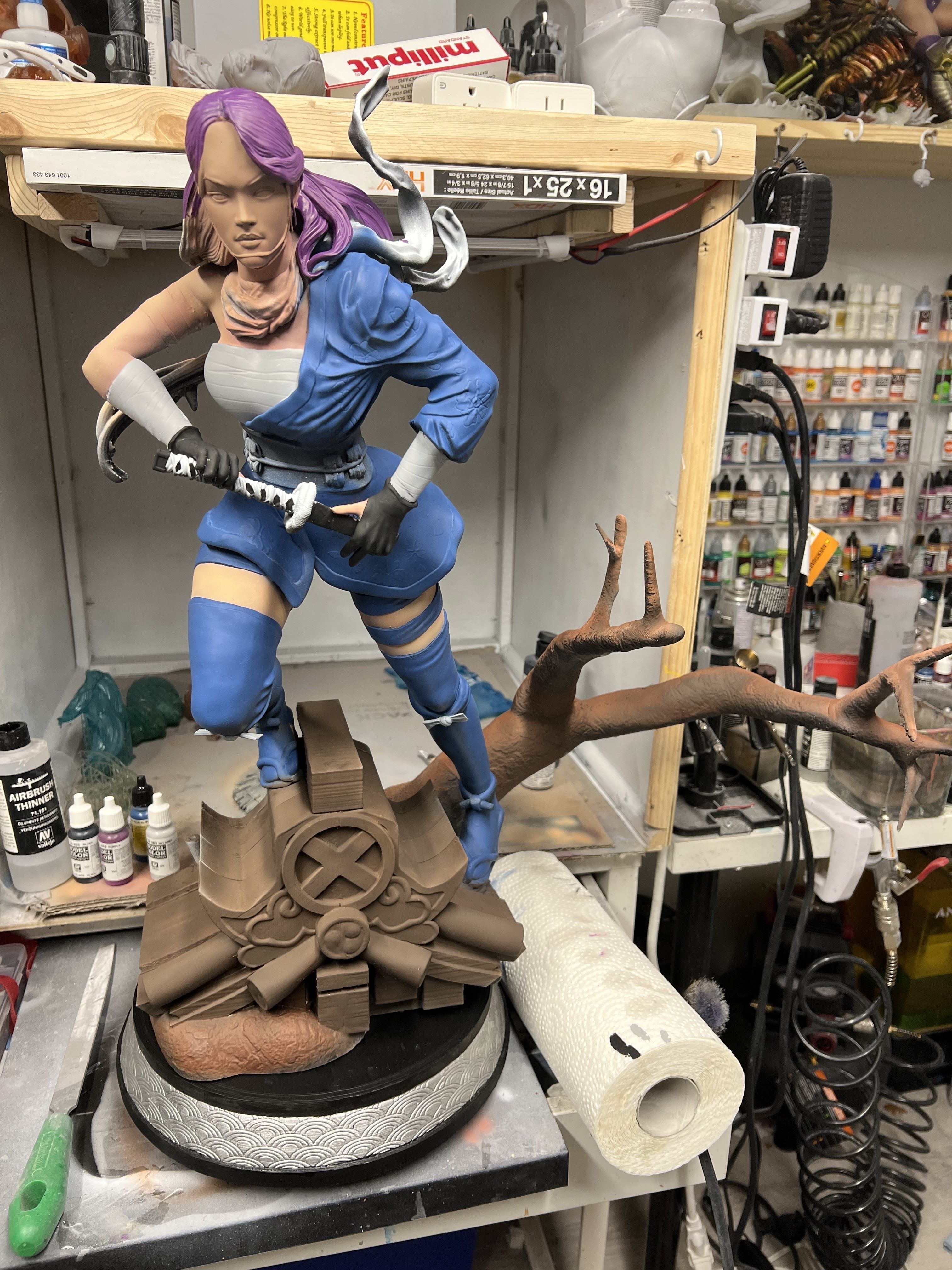 Psylocke warrior 3D print model_6