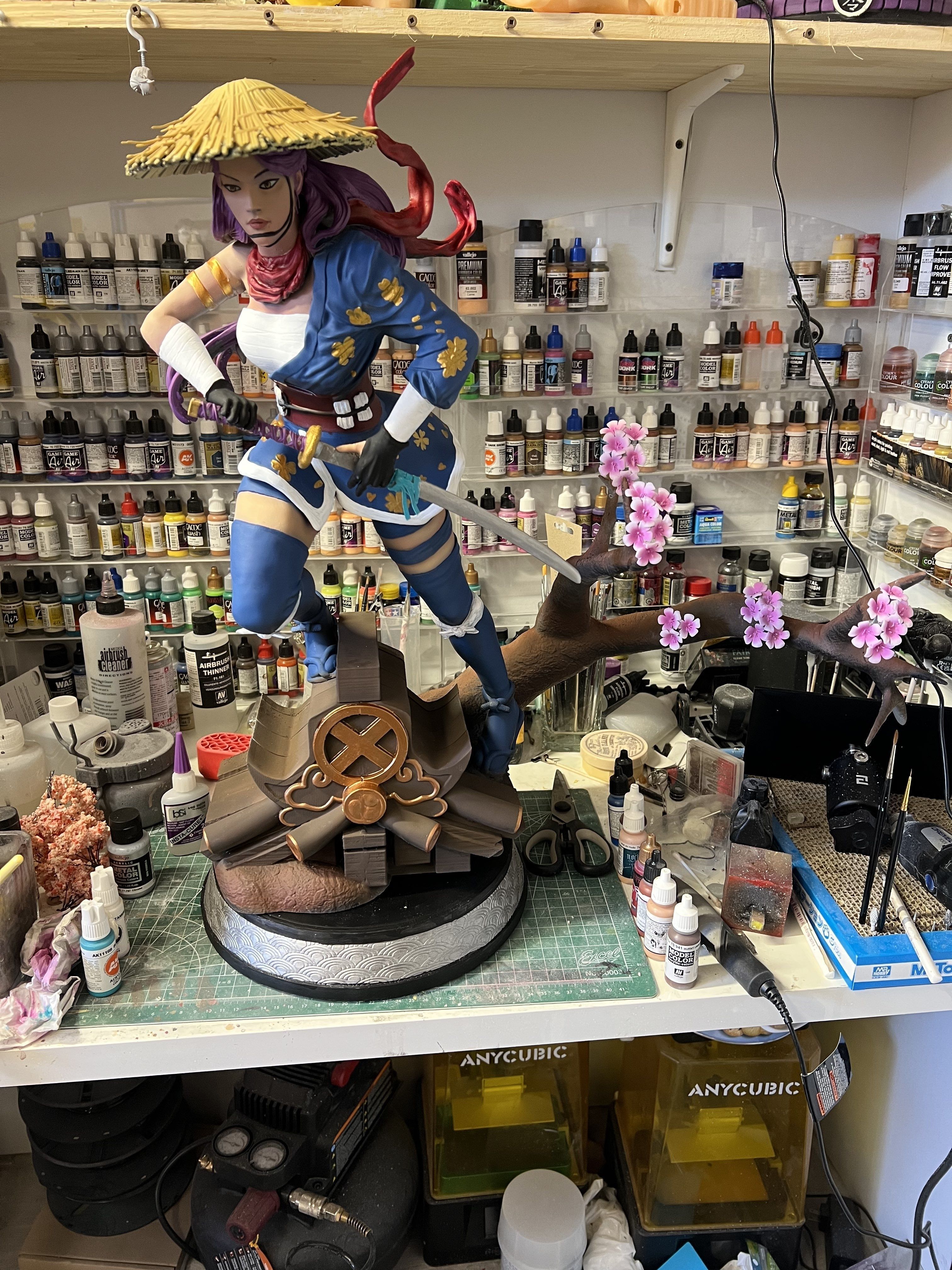 Psylocke warrior 3D print model_7