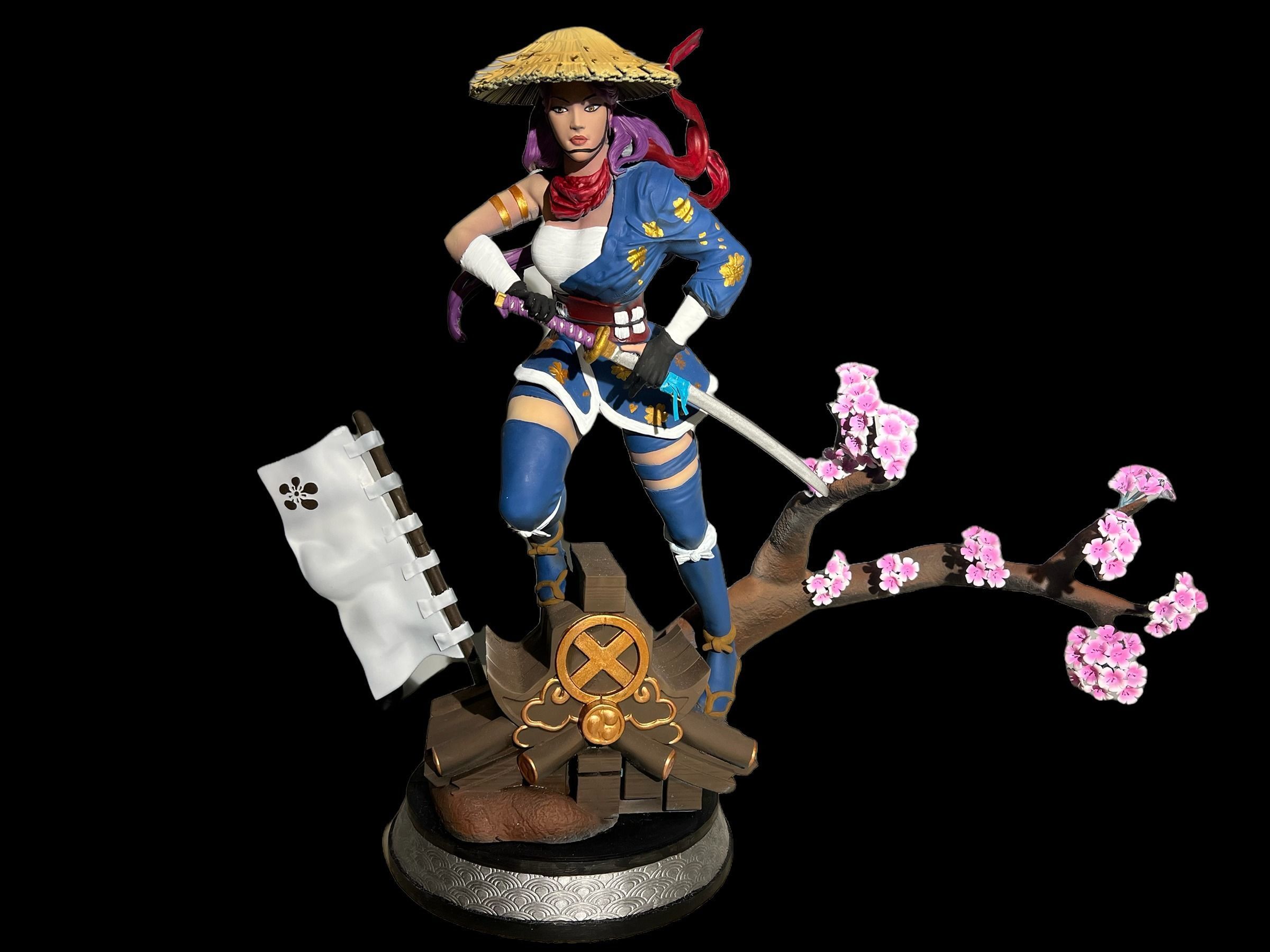 Psylocke warrior 3D print model_9