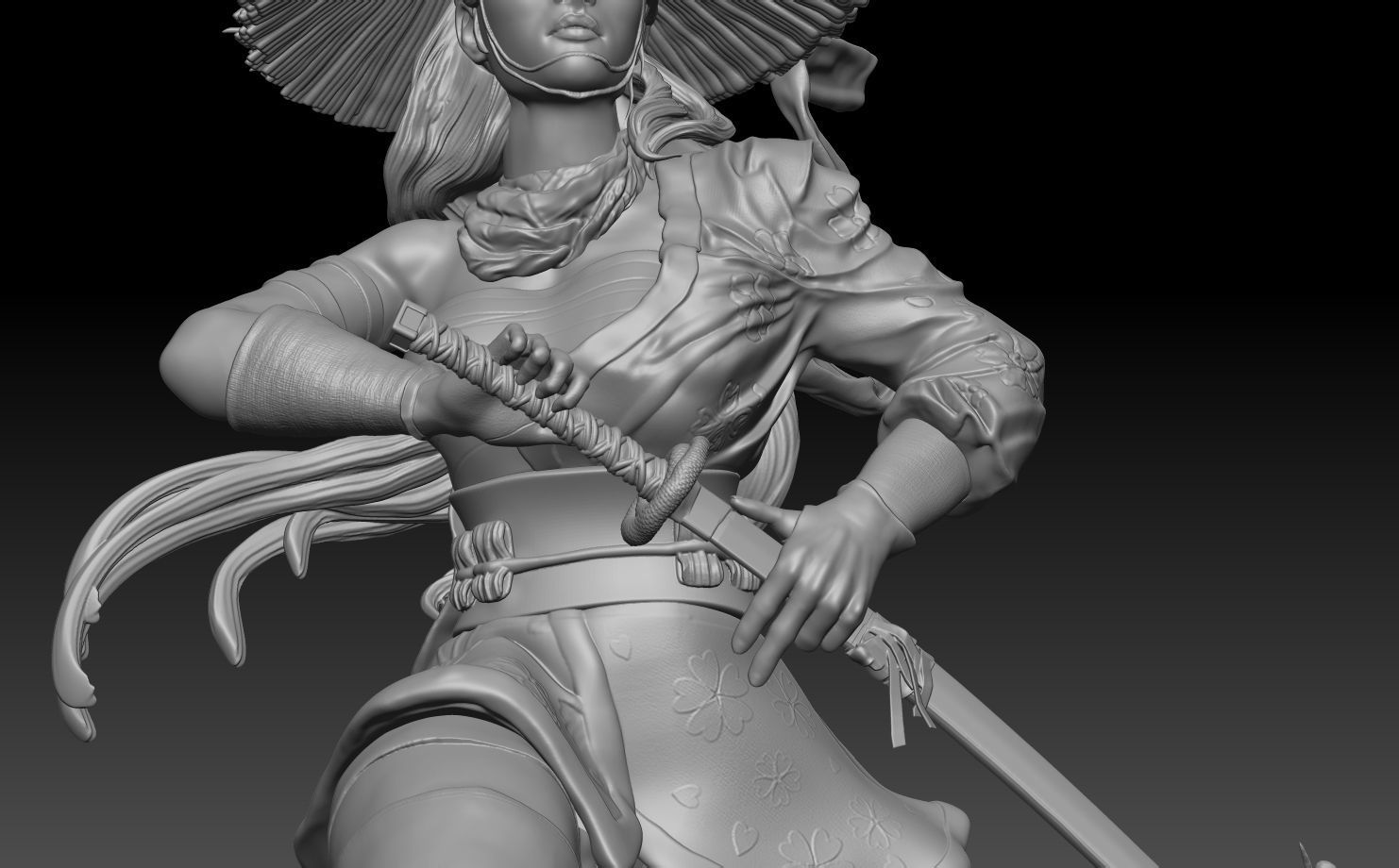 Psylocke warrior 3D print model_2