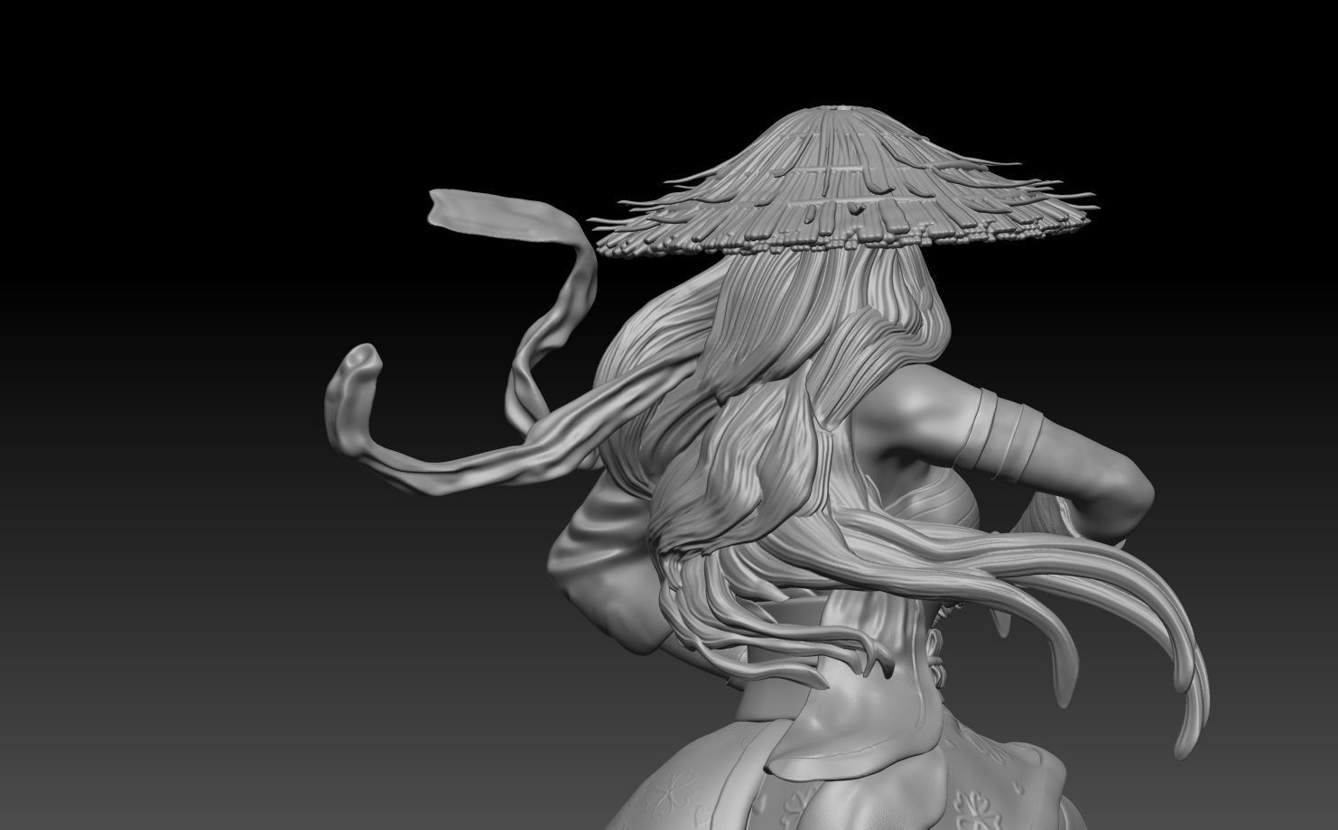 Psylocke warrior 3D print model_4