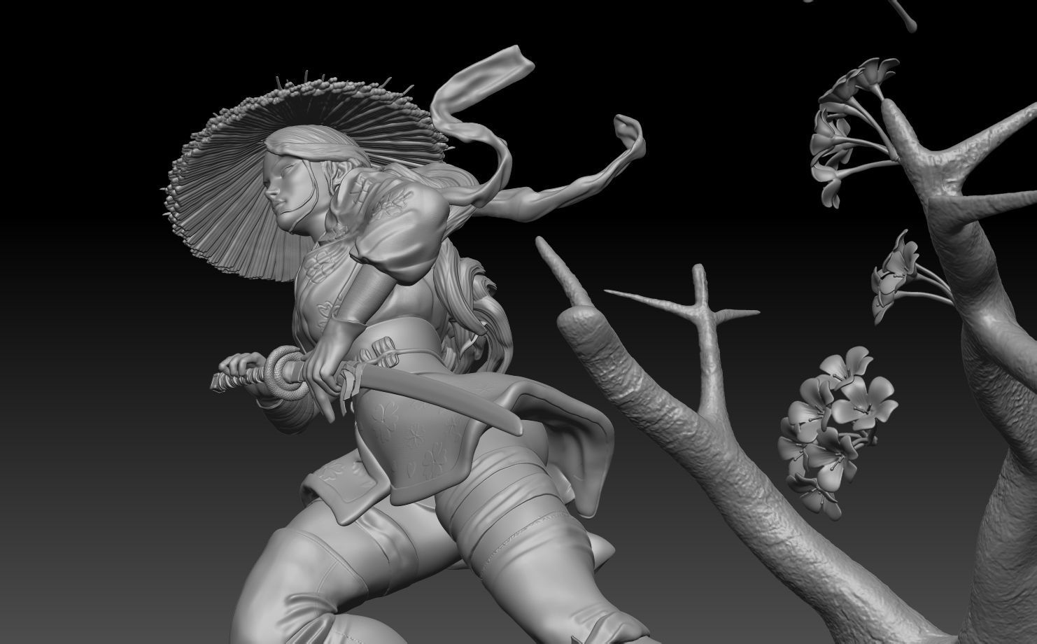 Psylocke warrior 3D print model_11