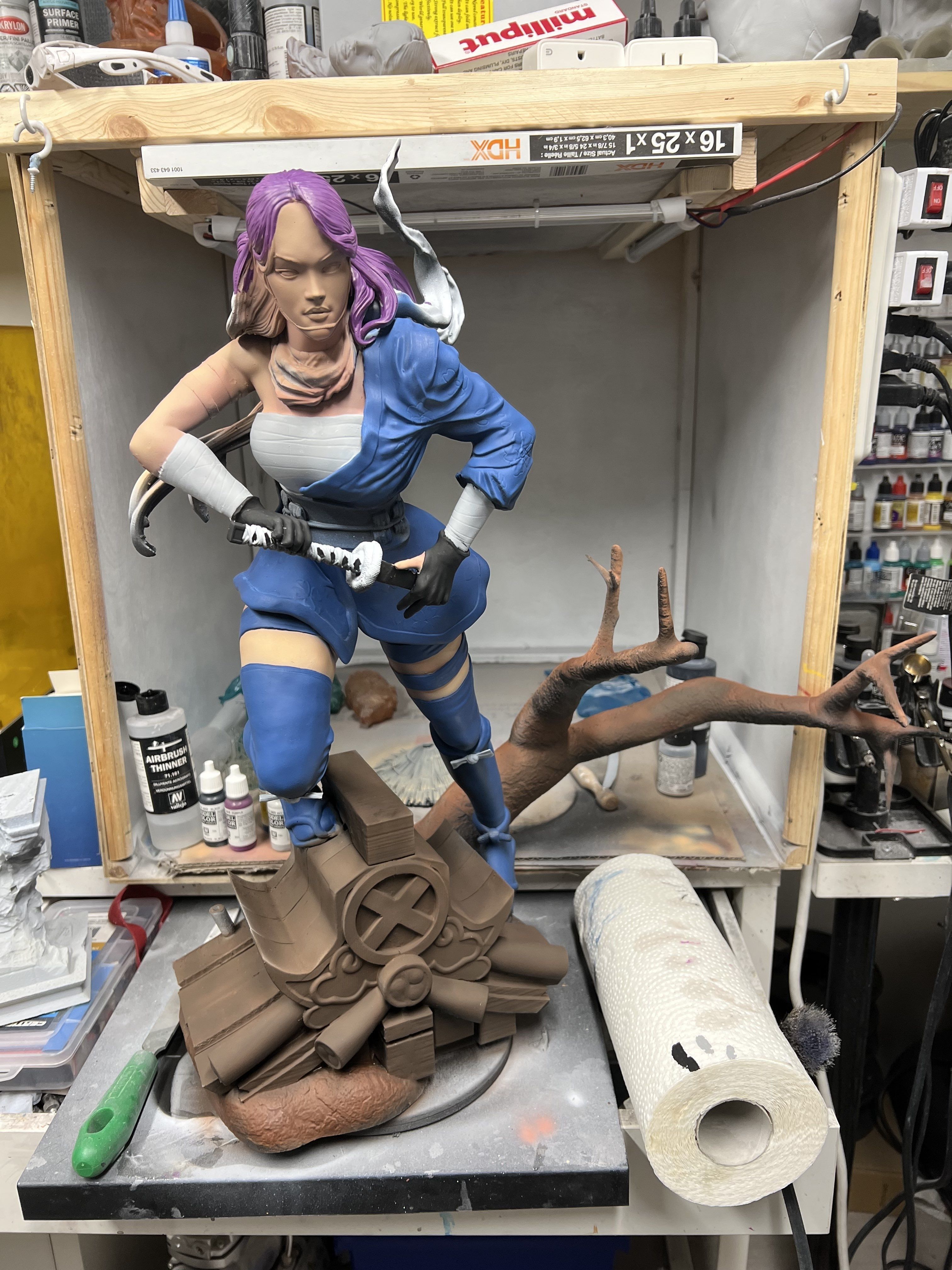 Psylocke warrior 3D print model_5