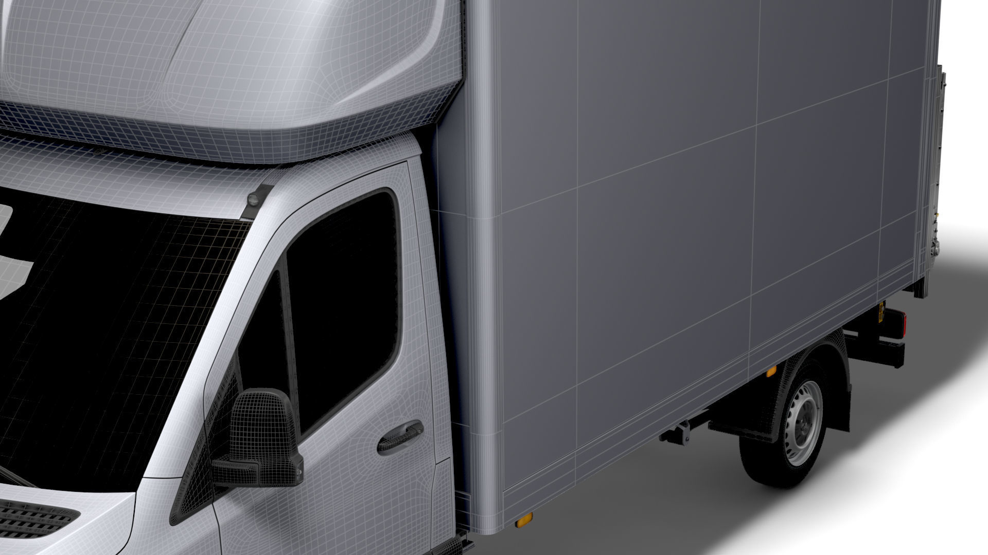 Mercedes Benz Sprinter Luton Tail Lift 2023 3D model_14