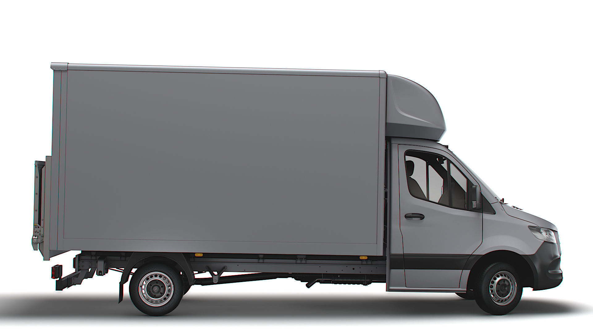 Mercedes Benz Sprinter Luton Tail Lift 2023 3D model_2