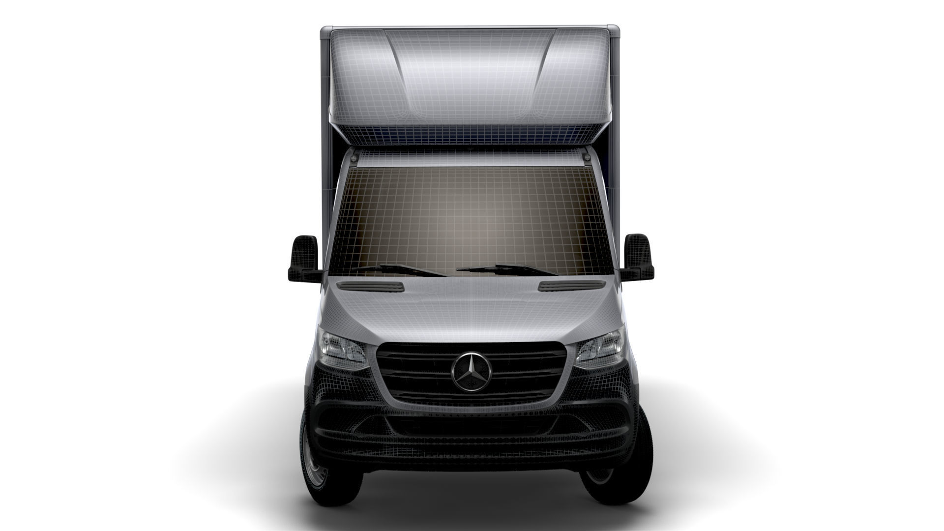 Mercedes Benz Sprinter Luton Tail Lift 2023 3D model_18