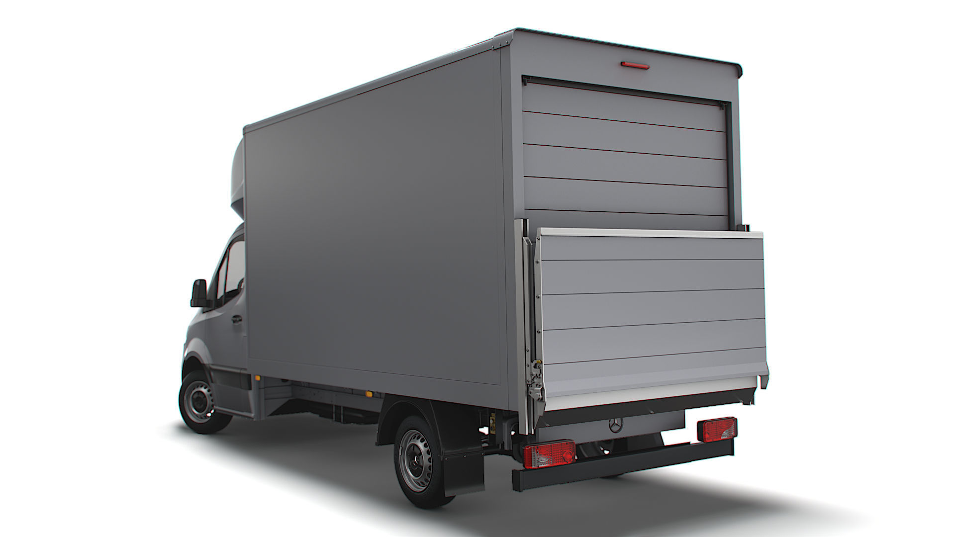 Mercedes Benz Sprinter Luton Tail Lift 2023 3D model_1