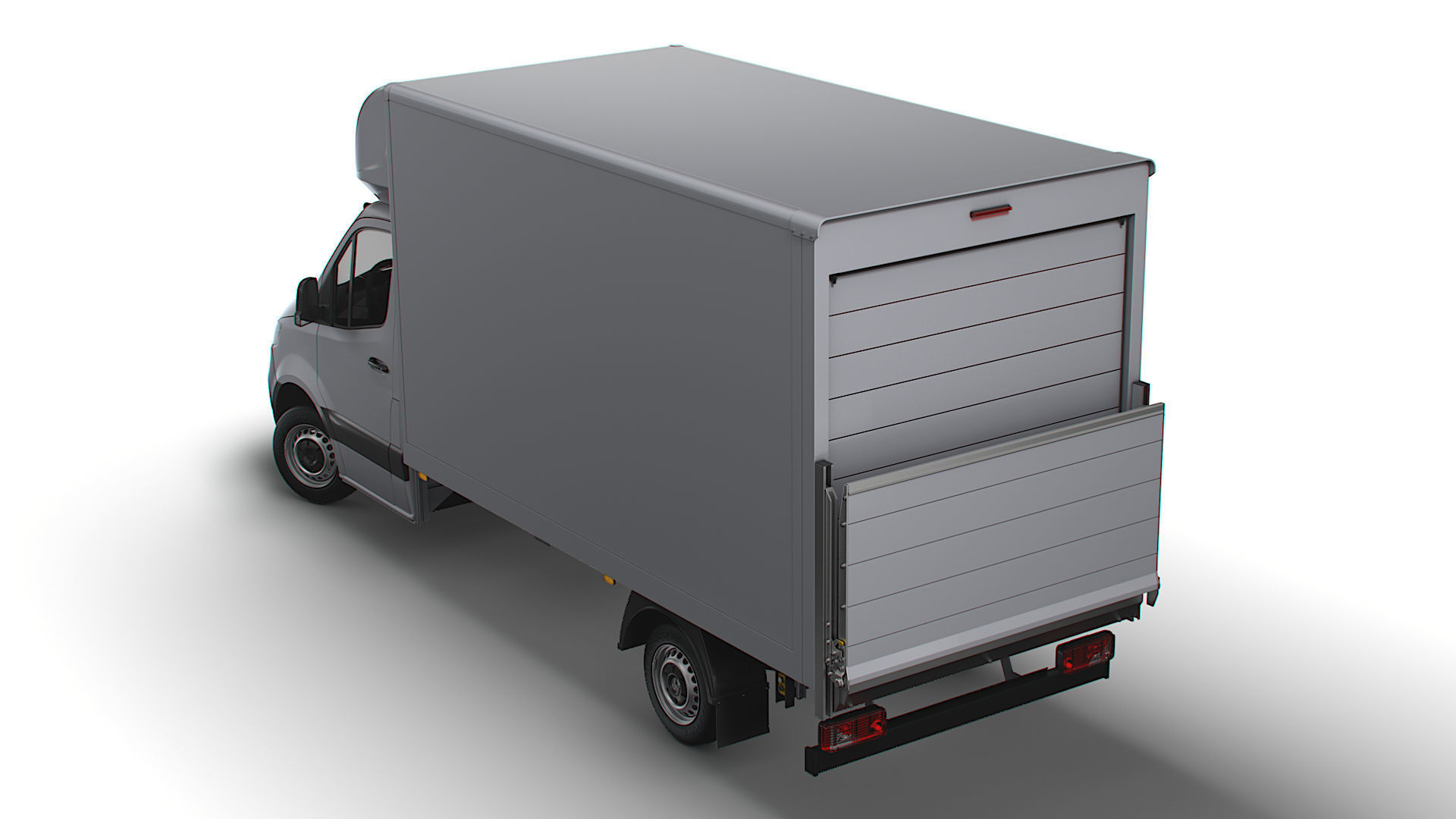 Mercedes Benz Sprinter Luton Tail Lift 2023 3D model_4