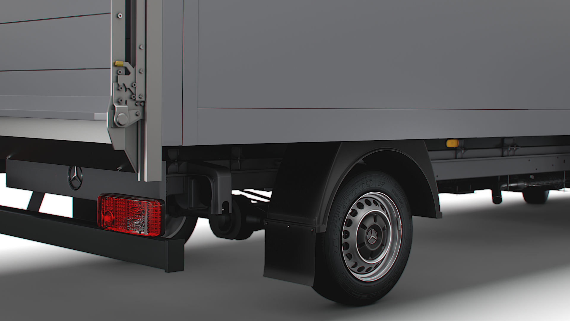 Mercedes Benz Sprinter Luton Tail Lift 2023 3D model_11