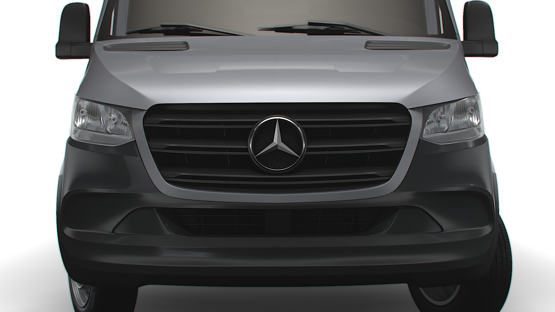 Mercedes Benz Sprinter Luton Tail Lift 2023 3D model_8