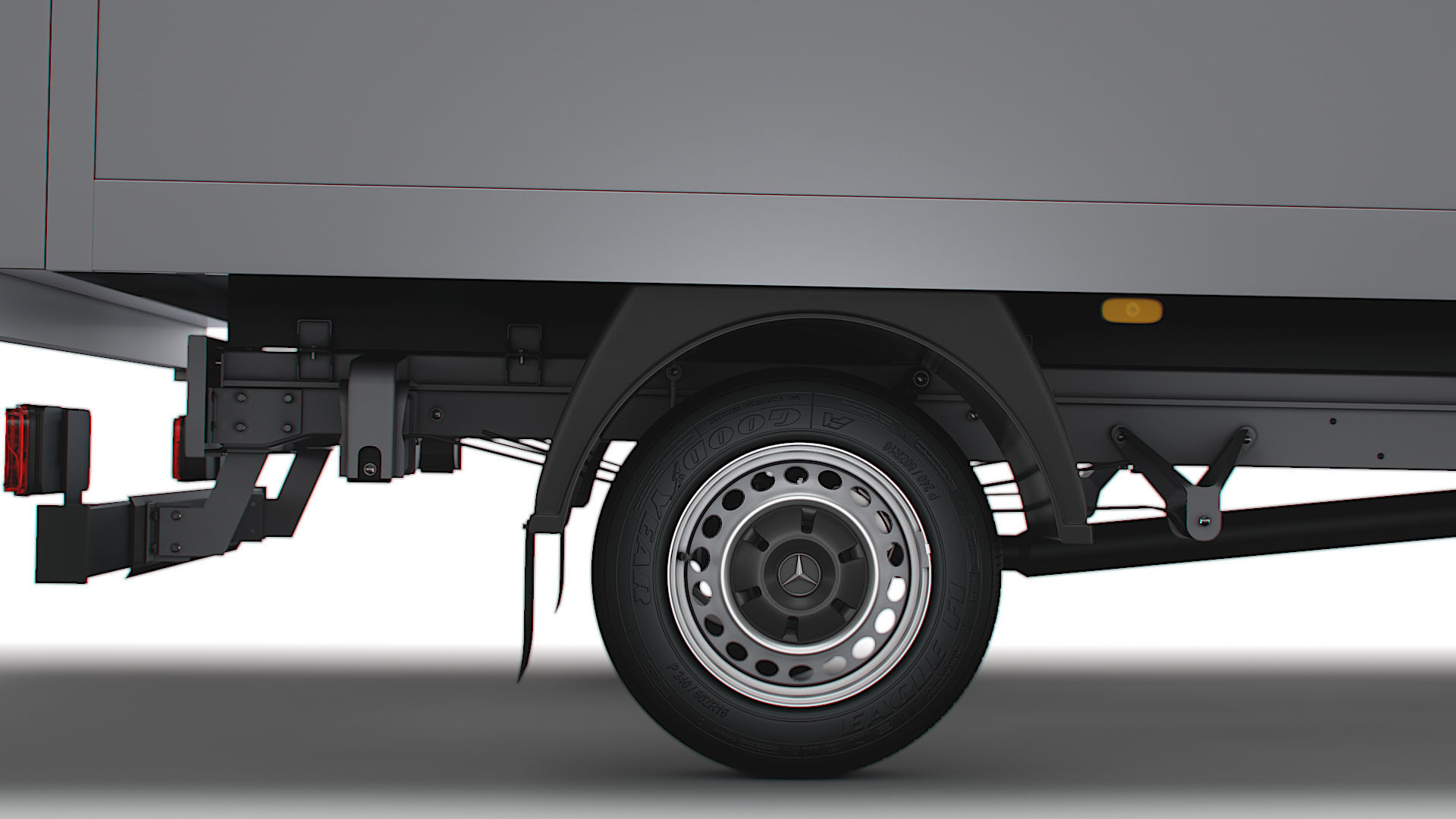 Mercedes Benz Sprinter Luton Tail Lift 2023 3D model_9