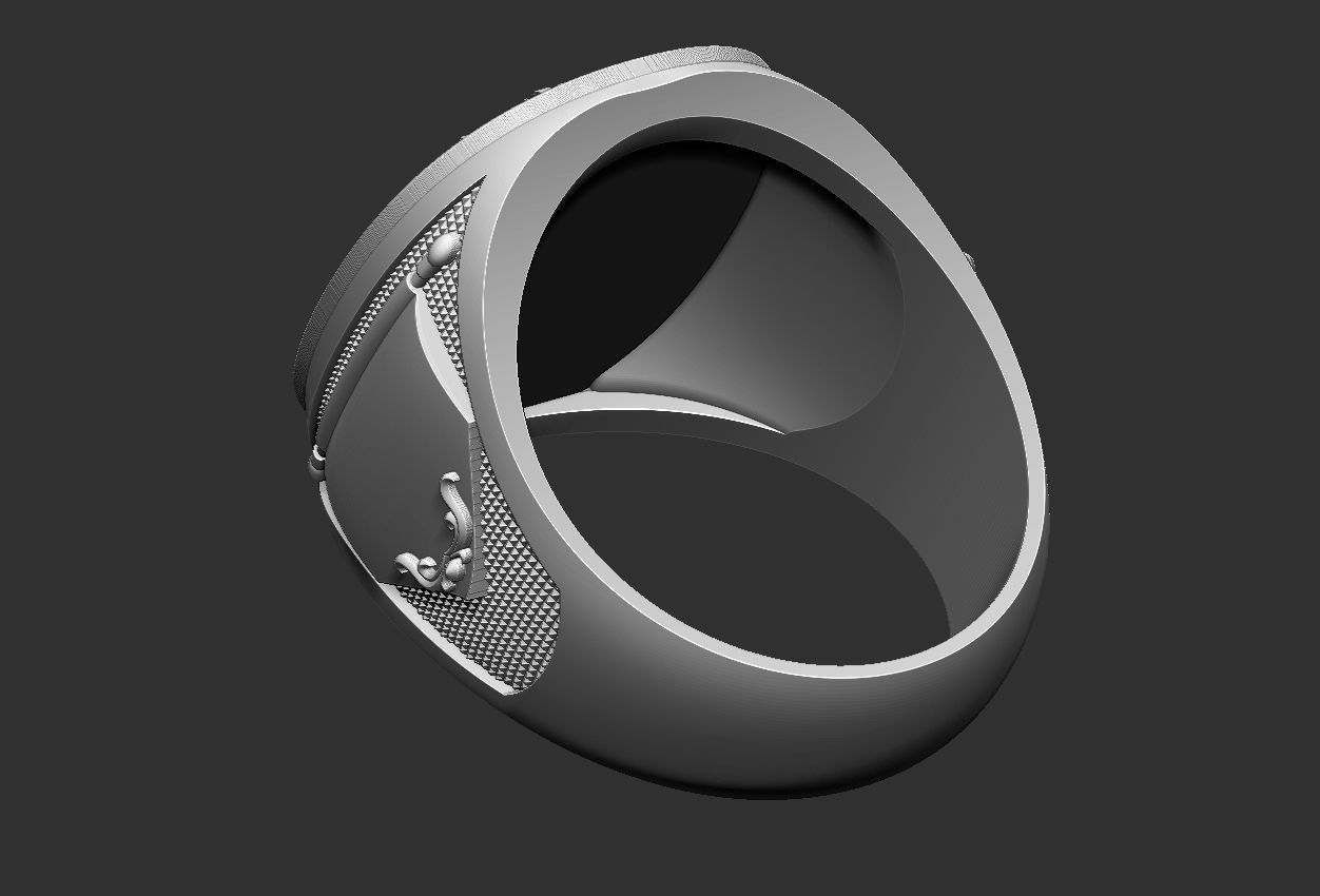 Coat of Arms Eagle Ring - Brasao 3D print model_10