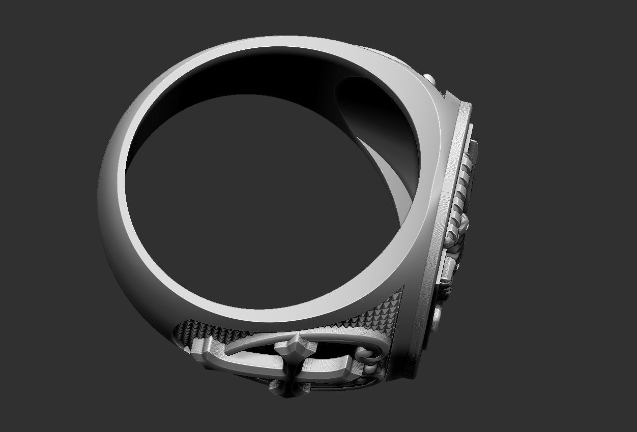Coat of Arms Eagle Ring - Brasao 3D print model_20