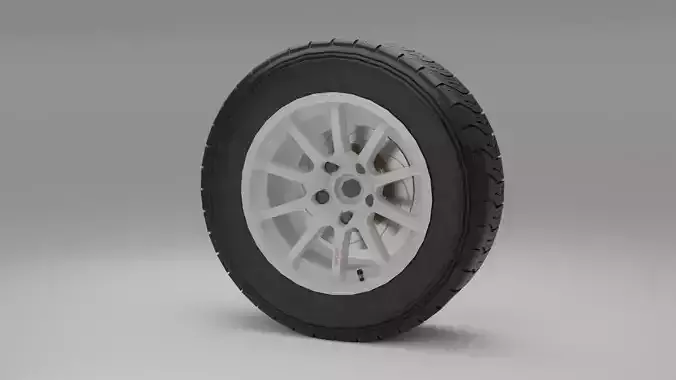 Rally Wheel 3D model PBR