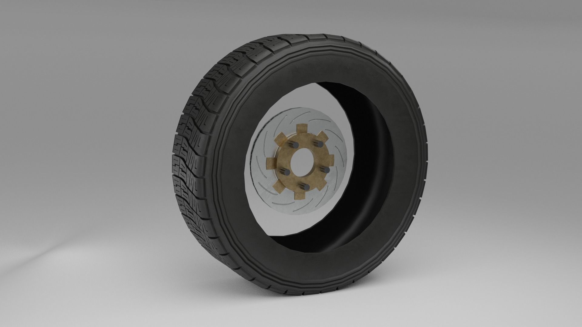 Rally Wheel 3D model PBR Low-poly 3D model_4