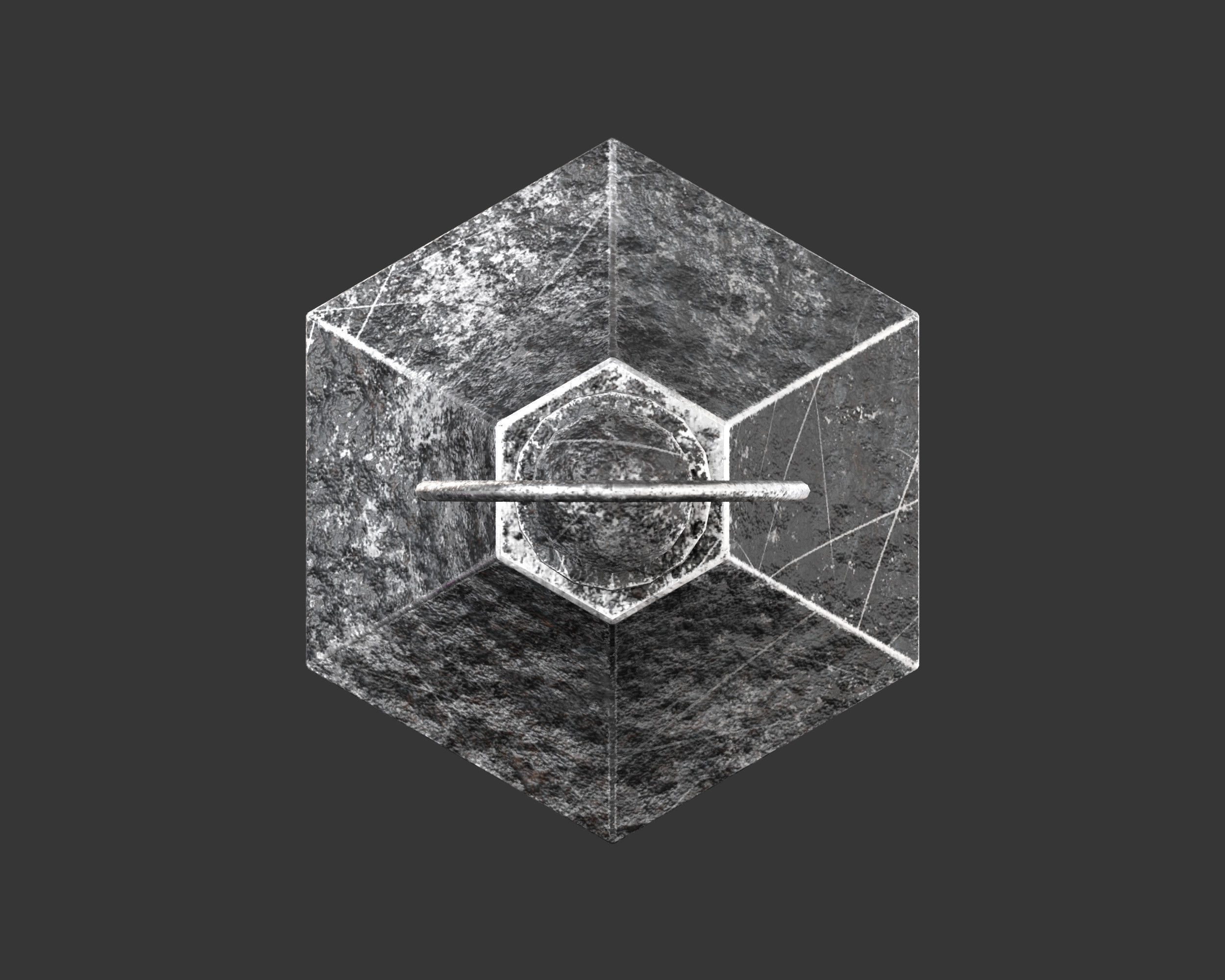 Medieval Elegant Lighting Lantern Low-poly 3D model_9